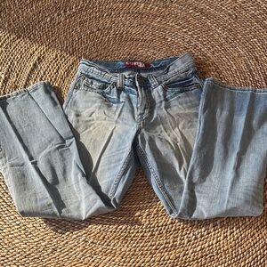 Express Denim Boot Cut Cotton Blue Jeans